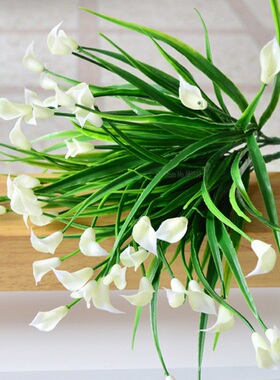 New beautiful 25 heads/bouquet mini artificial calla with le