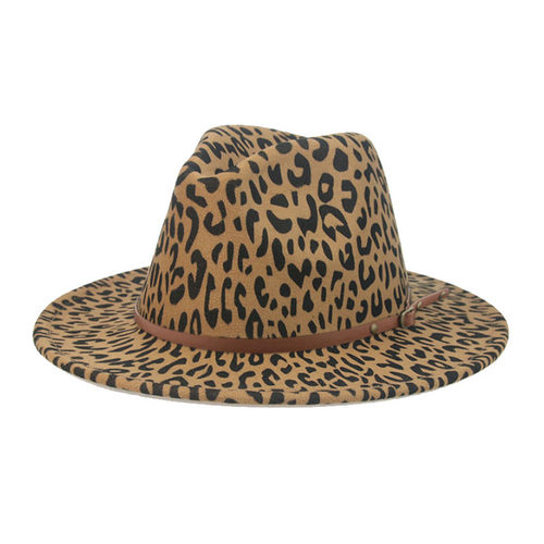 Fedora Hat Winter Women Hats Leopard Print Men Women Casual