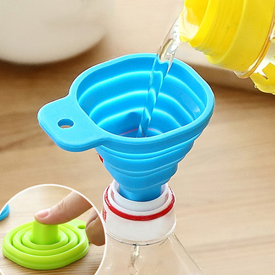 Foldable Funnel Silicone Collapsible Funnel Portable Funnels