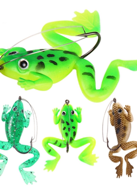 1Pcs 60mm 5.2g Pesca Soft Frog Fishing Lure Artificial Bait