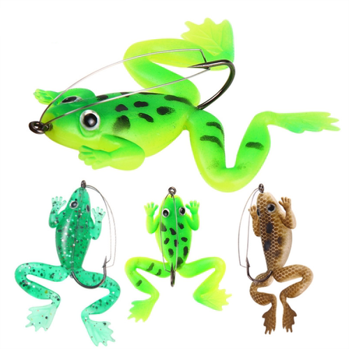 1Pcs 60mm 5.2g Pesca Soft Frog Fishing Lure Artificial Bait