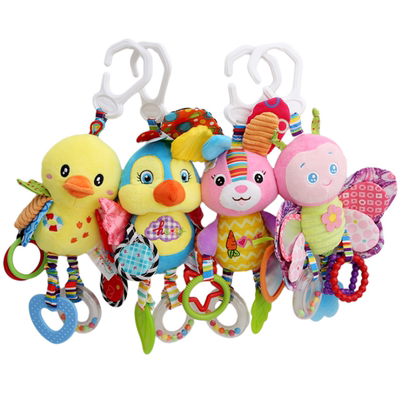 Animal Baby Rattles Newborn Grab Ability Training Dolls Infa
