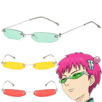Anime The Disastrous Life Of Saiki Kusuo Cosplay Rimless Gla
