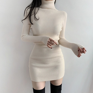 Spring Fashion Cute Slim Party Dress SML Long Sleeve 2 Color
