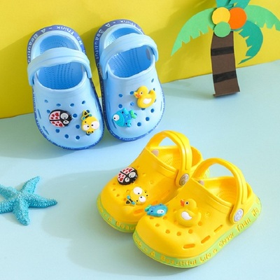 Children's Summer Cartoon Cute Cave Hole shoes Duckling Boys