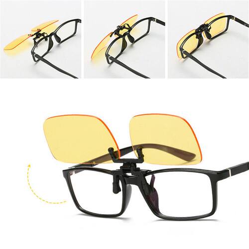 1pcs Clip On Blue Light Filter Blocking Glasses Office Compu