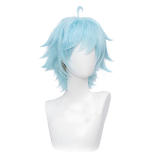 Chongyun Cosplay Light Genshin Blu Yun Impact Chong Game Wig