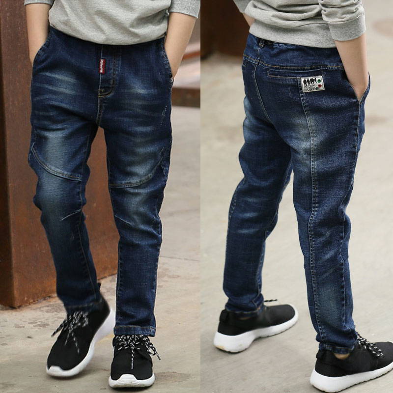 IENENS 5-13Y Kids Boys Clothes Skinny Jeans Classic Pants Ch