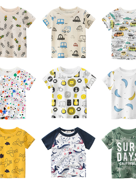 T-shirts Cartoon Boys Girls Kids Car Print T Shirt For a Boy