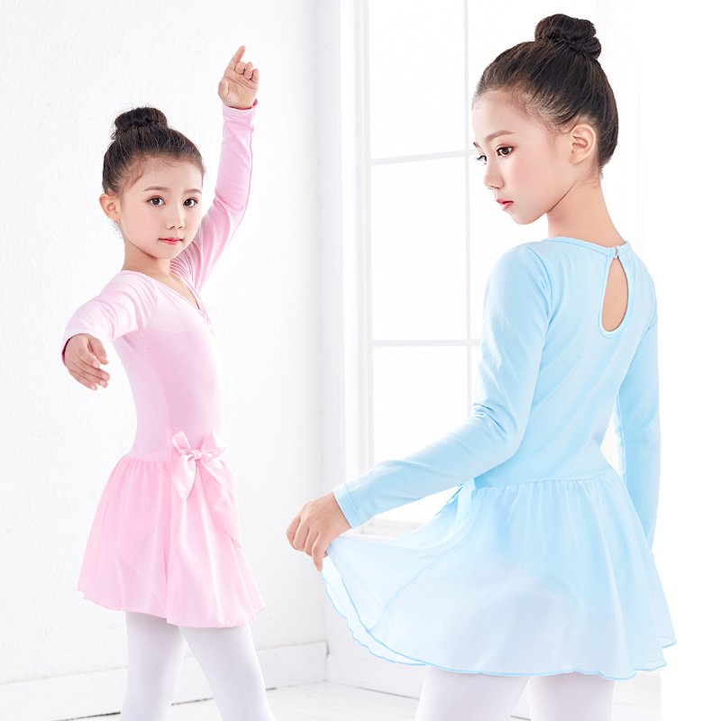 Kids Girlплатье Ballet Gymnastics Leotard Dress Perfo