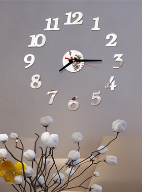 Clocks Home Decor 3d Diy Roman Numbers Acrylic Mirror Wall S