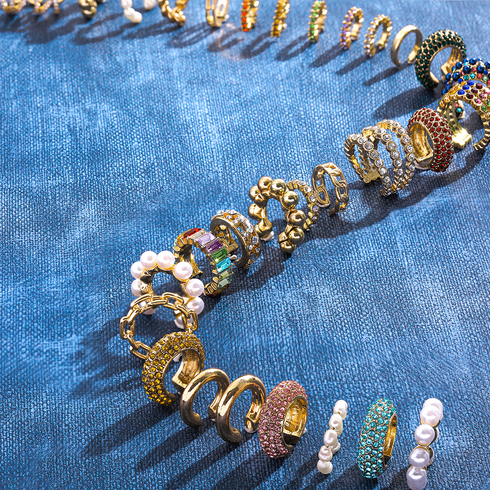 2022 New Fashion Pearl Ear Cuff Bohemia Stackable C Shaped C