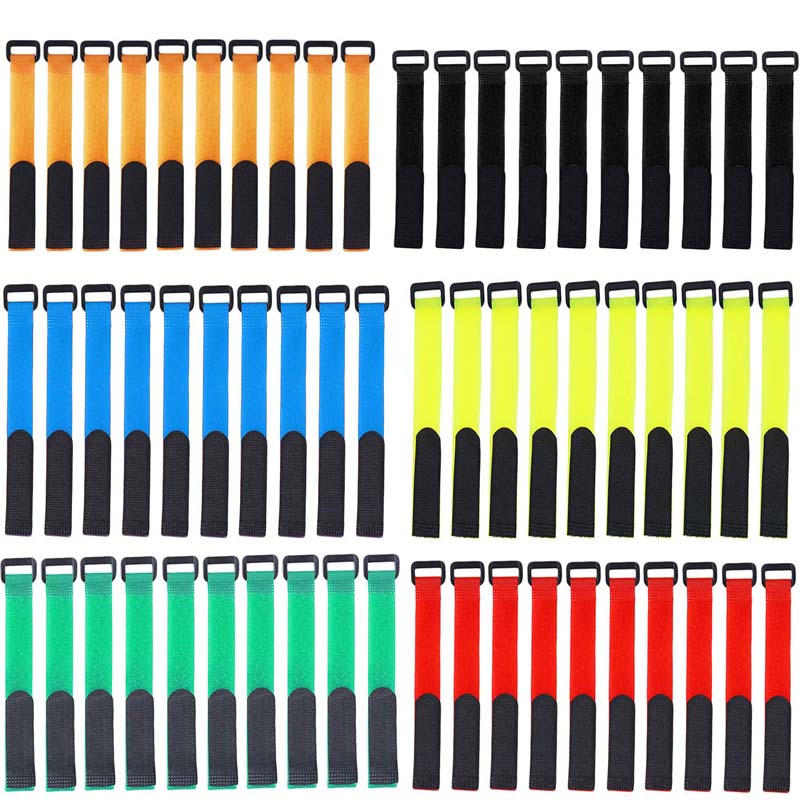10pcs/set Reusable Fishing Rod Tie Holder Strap Suspenders F