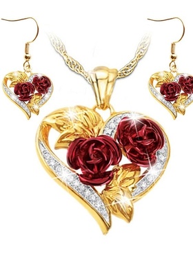 1 Piece /3 Pieces / Set of Fashion Women's Jewelry Rose Flow