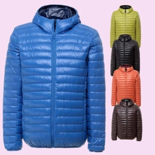 2022 Men Autumn Jacket Ultra Light Thin 90% White Duck Down