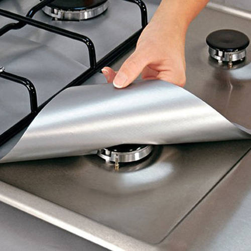 4pcs/set Gas Stove Protectors Cooker Cover Liner Clean Mat P