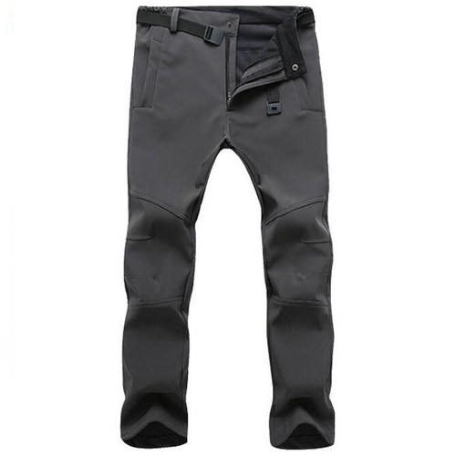 Winter Pants Men Outwear Soft Shell Fleece Thermal Trousers