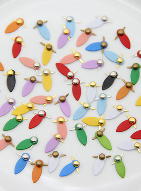 30pc 4.5mm Brads And 30pc Rotating Buttons Brads For Photo A