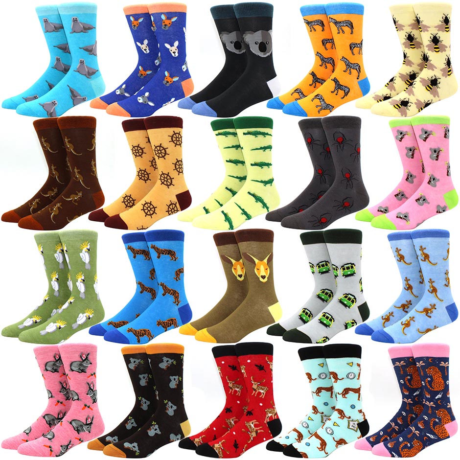 New Autumn Winter Combed Cotton Women Socks Cartoon Cute Fun