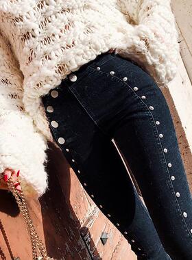 2022 New Jeans Women High Waist Jeans Woman High Elastic Plu