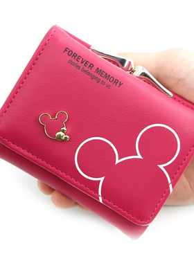 Mickey Mouse woman bag PU Fashion Cute wallet  Designer Coin