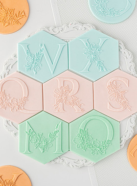 Alphabet Cookie Embosser Baking Pastry Embosser Fondant Cake