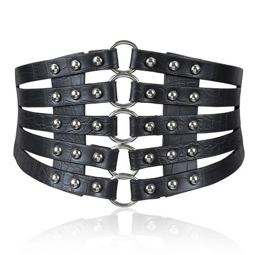 brand design vintage metal Ring Belt Gold Ladies Women Belts