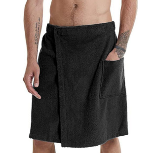 Men's soft bathrobes, comfortable home clothes, solid color