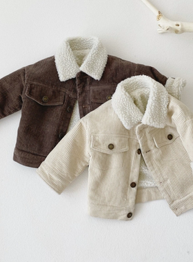 Newborn Baby Girl Boy Corduroy Jacket Infant Toddler Child C