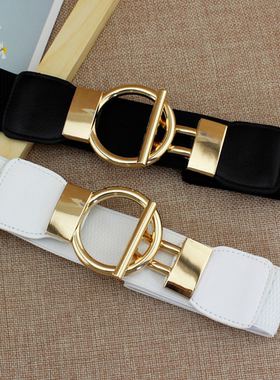 Fashion Dress Belts for Women Simple Waist Elastic Ladies Ba