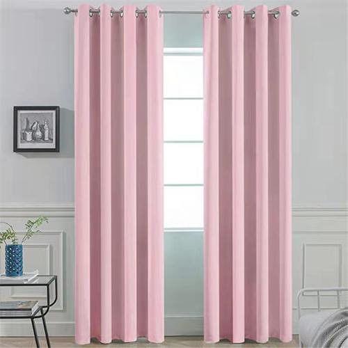 Pink Beige Blackout Curtains for Bedroom Grommet Thermal Ins