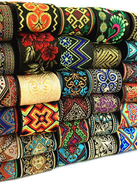 HOT 3 Yards 5CM Vintage Ethnic Embroidery Lace Ribbon Boho L