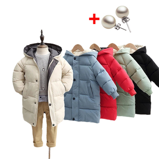Children's Down Coat Winter Teenage Baby Boys Girls Cotton-p