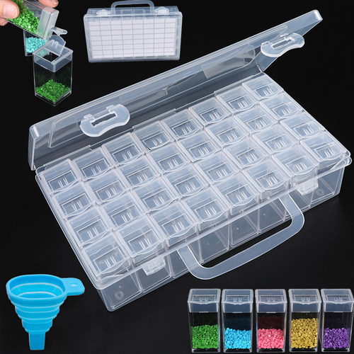 28/32/56 /64 boxs Diamond Painting Tools Accessories Storage