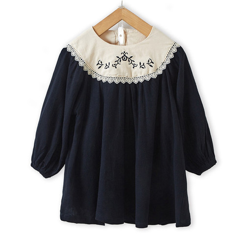 Girls Dress 2021 Autumn New Children Dresses Palace Style Ba