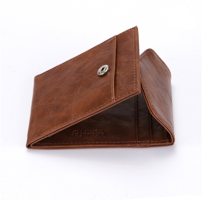 Fashion RFID Wallet Women Men Mini Ultrathin Leather Wallet