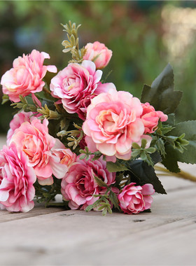 7 forks / bouquet peony fake flower silk flower peony bouque