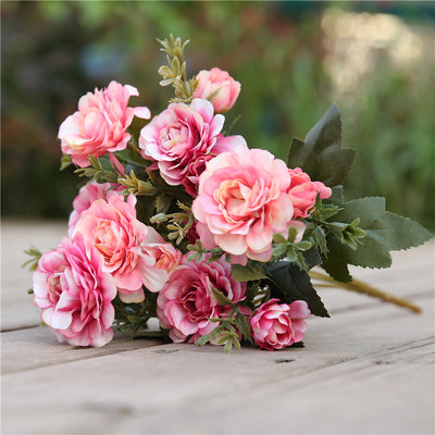 7 forks / bouquet peony fake flower silk flower peony bouque