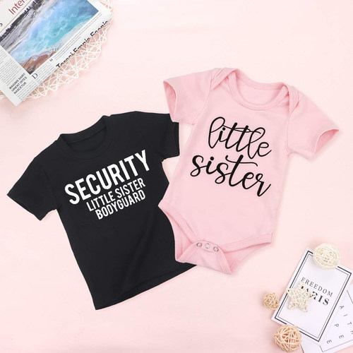 Security Little Sister Bodyguard kids shirt Little Sister Bi