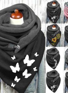 Fashion Women BUtterfly Print Scarf Hijabs Female Soft Wrap