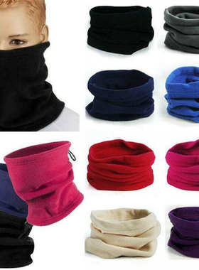 1PC 3in1 Winter Unisex Women Men Sports Thermal Fleece Scarf