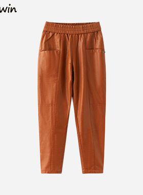 Marwin 2022 New-Coming Winter Pu Leather Pockets Full Length