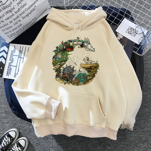 Totoro Hoodies  Studio Ghibli Cute Anime Funny Cartoon Women