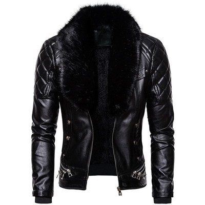 2021 New Design Motorcycle Bomber Add Wool Leather Jacket Me