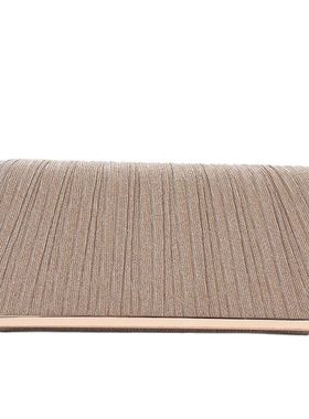 Women's Fashion Pleated Sequin Evening Clutch Bag Wedding Pu