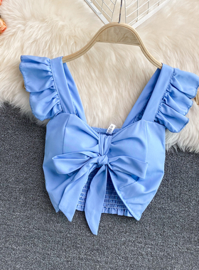 Tank top women sexy crop  sleeveless  for woman solid color