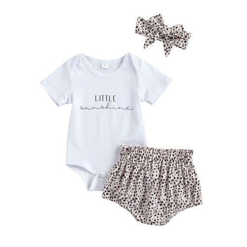 Citgeett Summer Infant Baby Girls Outfits Letter Print Short