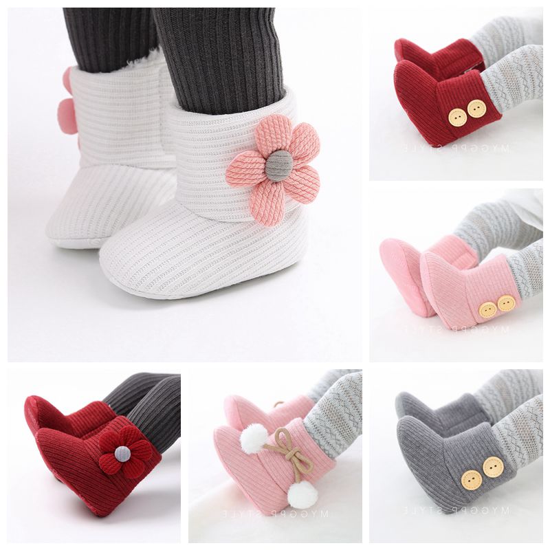 Toddler Newborn Baby Crawling Shoes Booties Boy Girl Slipper