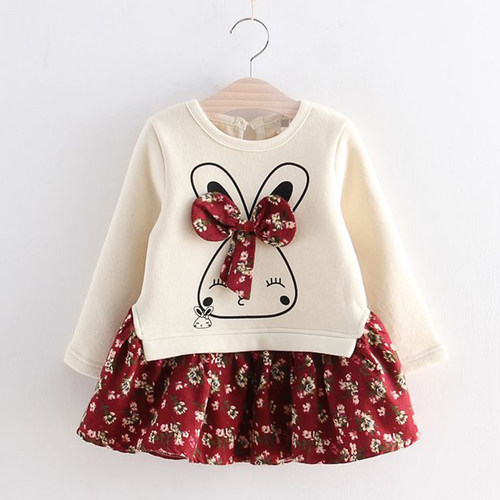 Children's Dress for Girls Autumn WInter Animal Style Girls
