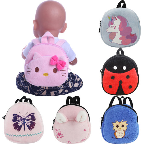 Unicorn Kitty  Doll Backpack Purse For American 18 Inch Girl